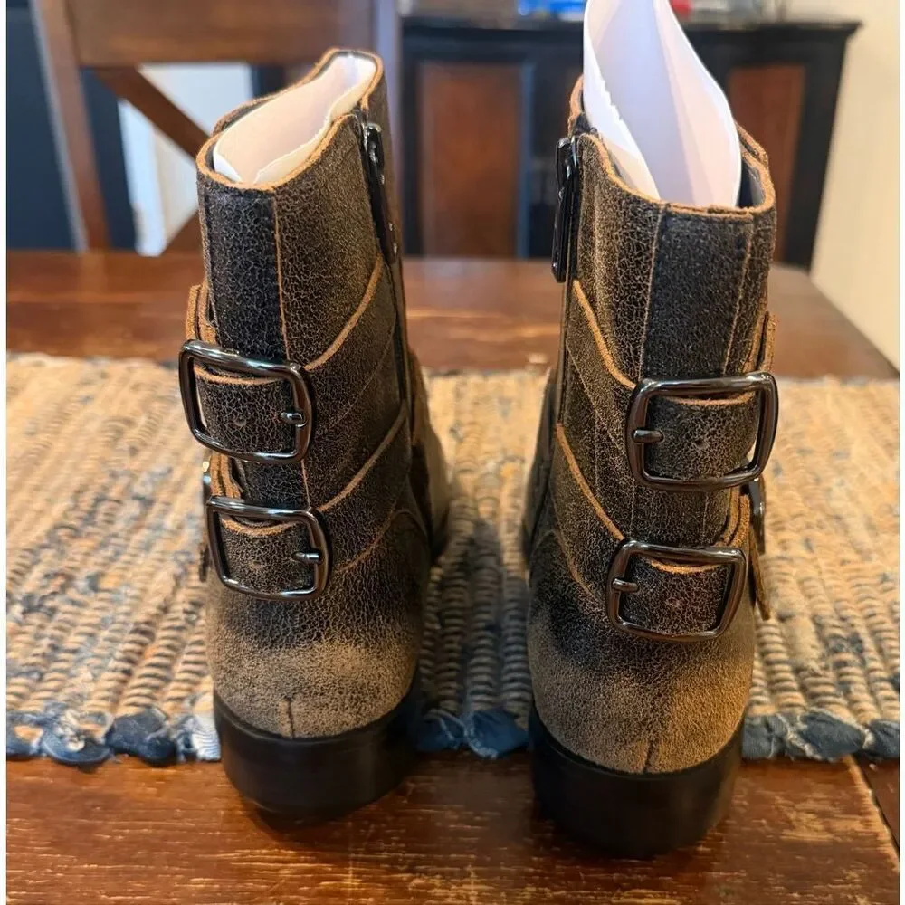 Franco Sarto womens Prina Size 9.5 New, Distressed Leather